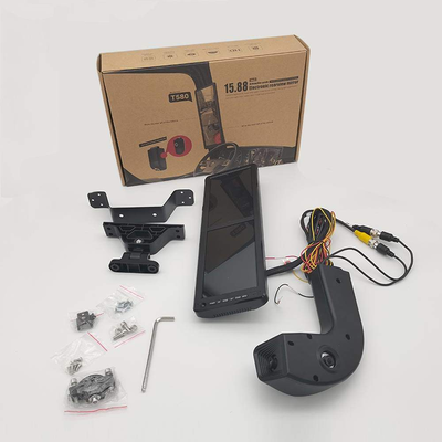 ποιότητας  OEM Wholesale Vehicle Security System, 15.8" HD Dual Display Electronic Rearview Mirror with 2 Cameras Recording for MAN Bus Truck εργοστάσιο
