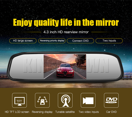 Οπισθοσκόπος νυχτερινή όραση DC12V 800x480 καμερών οργάνων ελέγχου καθρεφτών οχημάτων ODM