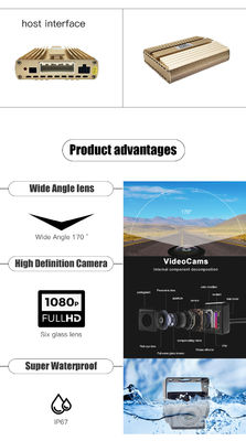 7 ιντσών σύστημα κάμερας AHD με οθόνη για λεωφορείο φορτηγού.