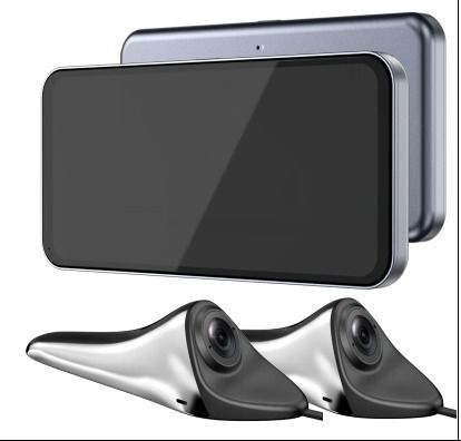 6.25 ιντσών 1080P AHD οθόνη αφής Dash Cam, κάμερα BSD σύστημα παρακολούθησης οχήματος, νυχτερινή όραση, IP68 αδιάβροχο