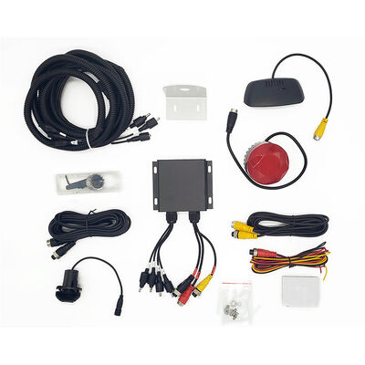 Σύστημα κάμερας αντίστροφης υποστήριξης με 4 αισθητήρες ραντάρ, εξοπλισμό αισθητήρα στάθμευσης Buzzer Alarm για ασφαλή αντίστροφη κίνηση αυτοκινήτου, εξαρτήματα ασφάλειας αυτοκινήτων, HD νυχτερινή όραση