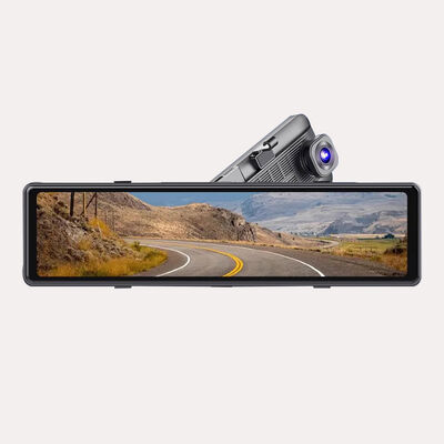 4K Rearview Mirror Dash Cam ADAS System KING CROWN OEM Car DVR with Dual Camera