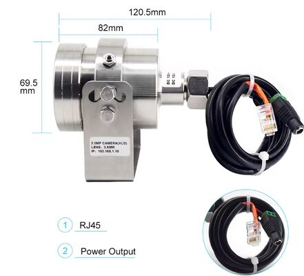 Αντιεκρηκτική κάμερα αυτοκινήτου με μεταλλικό περίβλημα για φορτηγά και βιομηχανικά οχήματα