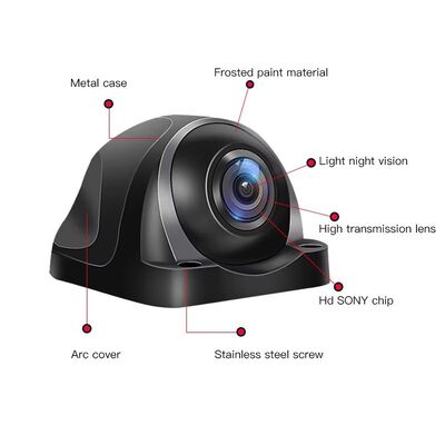 Σύστημα τυφλού σημείου φορτηγών AHD 1080P με IR νυχτερινή όραση και σύστημα παρακολούθησης οχημάτων IP68