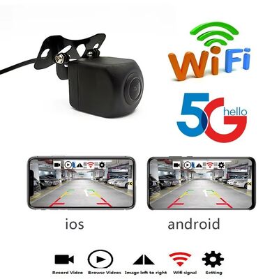 5G WiFi ασύρματη κάμερα υποστήριξης με υπέρυθρη νυχτερινή όραση και IP67 αδιάβροχη κάμερα οπίσθιας θέσης για iOS & Android