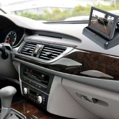 4.3" Digital TFT LCD Foldable Screen Monitor, Car Reverse Rear‑View Camera Display for Vehicle Parking Assist OEM Available